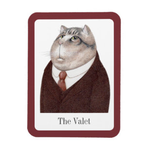 VALET CAT 3x4 Flexible Magnet + Text