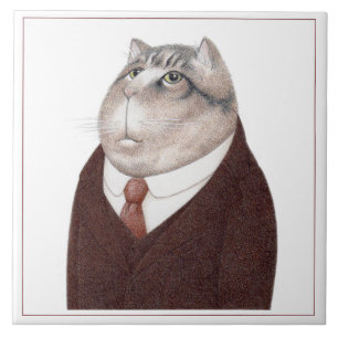 VALET CAT 6" Square Ceramic Tile