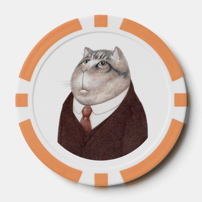 VALET CAT Poker Chips (Front)