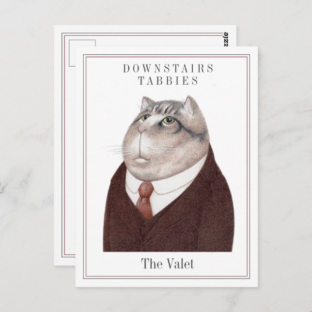 VALET CAT Postcard  (Front/Back)