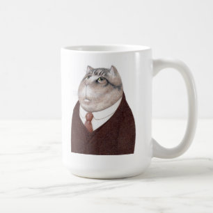 VALET CAT Tall White Mug