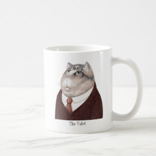 VALET CAT White Mug + Text