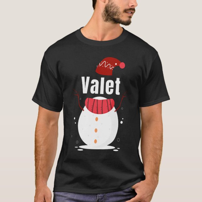 Valet Gift For Christmas T-Shirt (Front)