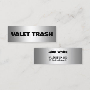 Valet Trash Mini Business Card