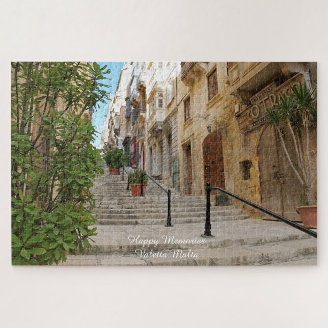 Valetta Streetscape Malta. Jigsaw Puzzle (Horizontal)