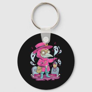 Valgory Vintage Gothic Plague Doctor Graves Hallow Key Ring
