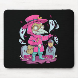 Valgory Vintage Gothic Plague Doctor Graves Hallow Mouse Mat