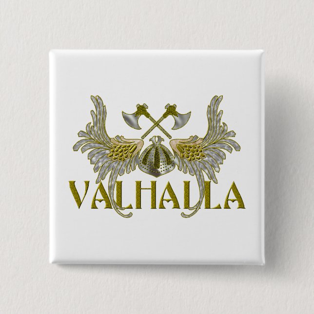 Valhalla 15 Cm Square Badge (Front)