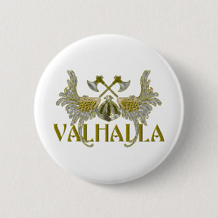 Valhalla 6 Cm Round Badge