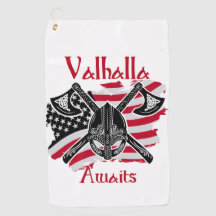  Valhalla Awaits - American Flag