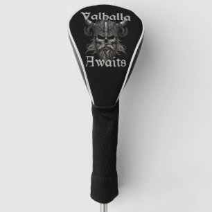  Valhalla Awaits - Skull Golf Head Cover