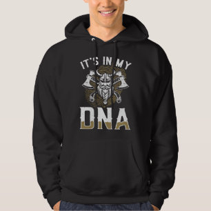 Valhalla Nordic Warrior In My DNA Viking Norse Myt Hoodie
