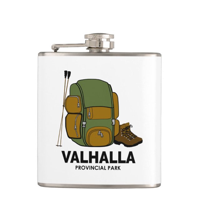 Valhalla Provincial Park Backpack Hip Flask (Front)