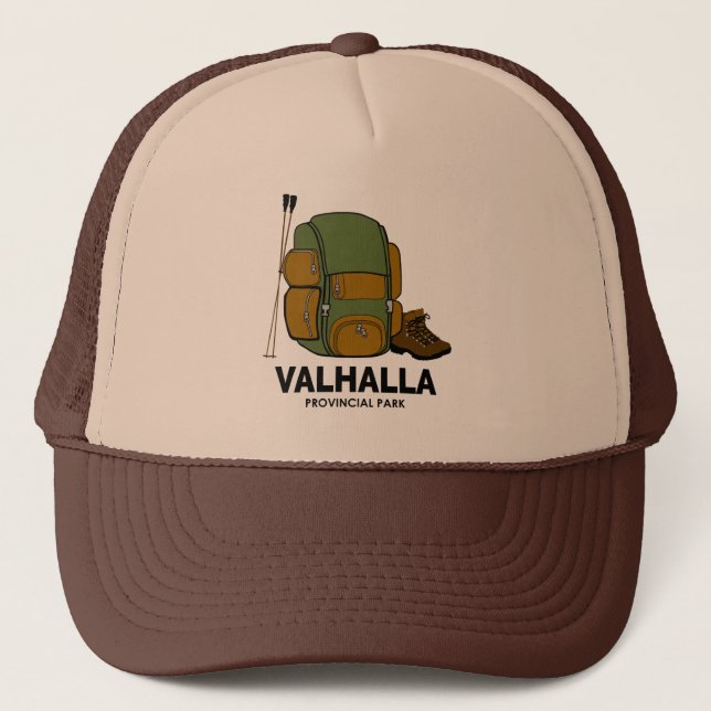 Valhalla Provincial Park Backpack Trucker Hat (Front)