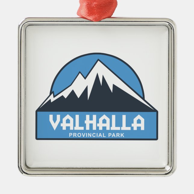 Valhalla Provincial Park Metal Tree Decoration (Front)