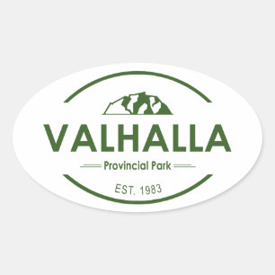 Valhalla Provincial Park Oval Sticker