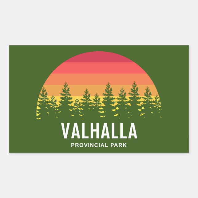 Valhalla Provincial Park Rectangular Sticker (Front)