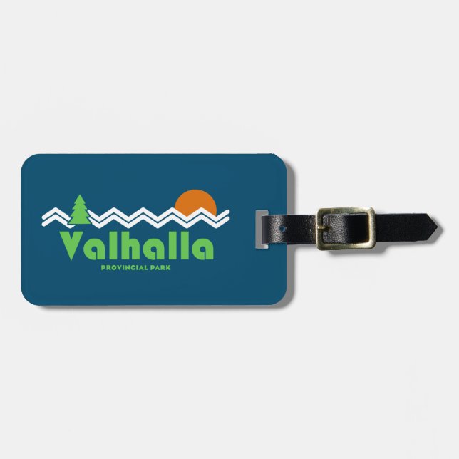 Valhalla Provincial Park Retro Luggage Tag (Front Horizontal)
