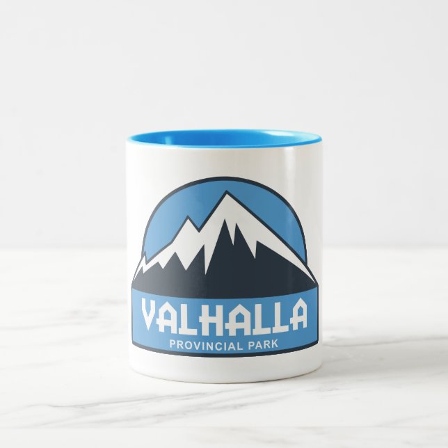 Valhalla Provincial Park Two-Tone Coffee Mug (Center)