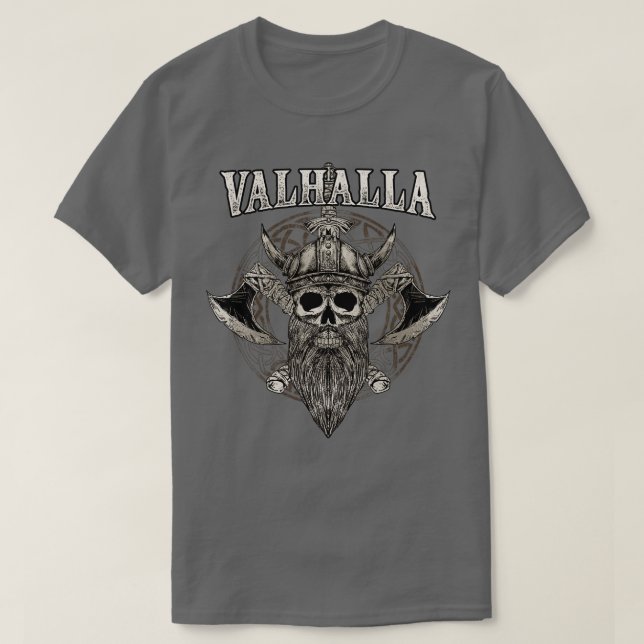Valhalla Viking Norse 3 T-Shirt (Design Front)