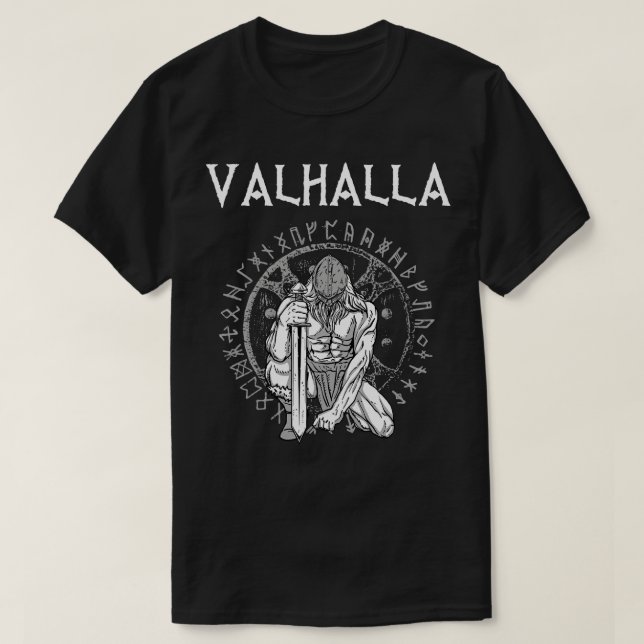 Valhalla Viking Norse 7 T-Shirt (Design Front)