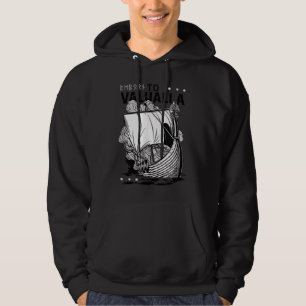 Valhalla viking ship fighters hoodie