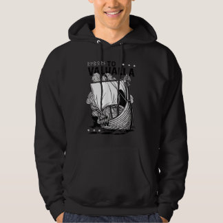Valhalla viking ship fighters hoodie