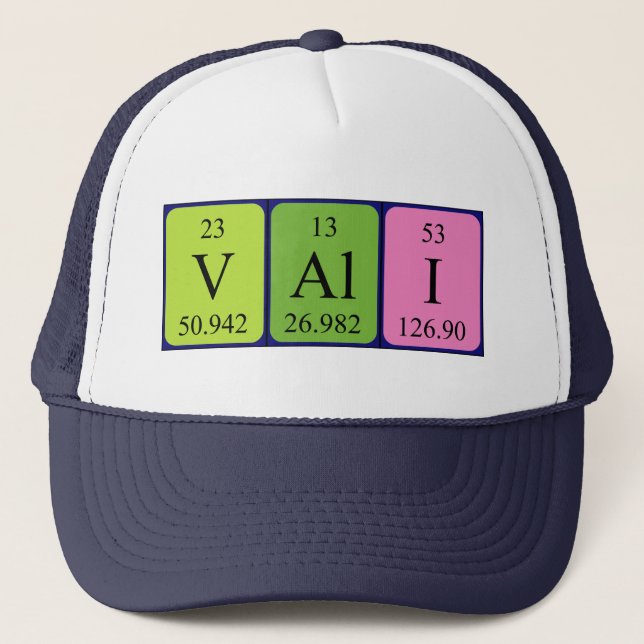 Vali periodic table name hat (Front)
