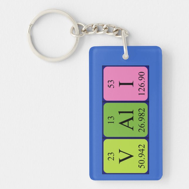 Vali periodic table name keyring (Front)