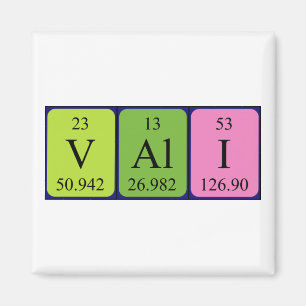 Vali periodic table name magnet