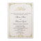 Valima Ceremony Wedding Invitation Gold White