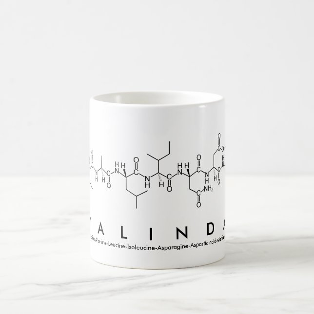Valinda peptide name mug (Center)