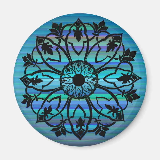 Valium Pane Blue Magnet (Front)