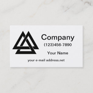 Valknut - Black Business Card