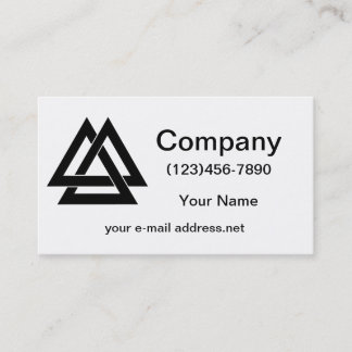 Valknut - Black Business Card