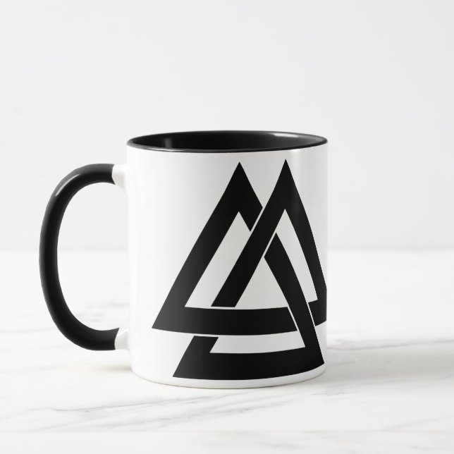 Valknut - Black Mug (Left)