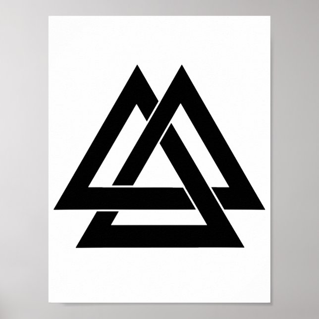 Valknut - Black Poster (Front)