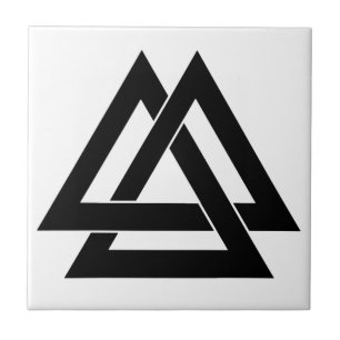 Valknut - Black Tile