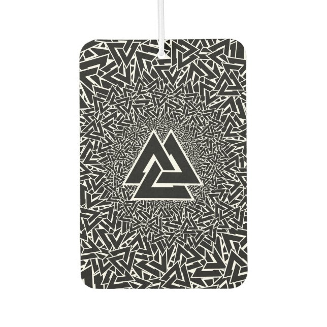 Valknut Car Air Freshener (Front)