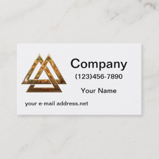 Valknut - gold business card