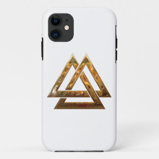 Valknut - gold iPhone 11 case