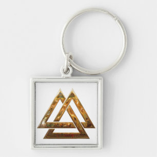 Valknut - Gold Key Ring