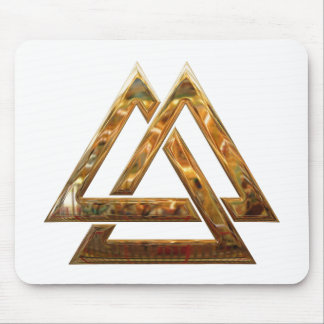 Valknut - Gold Mouse Mat