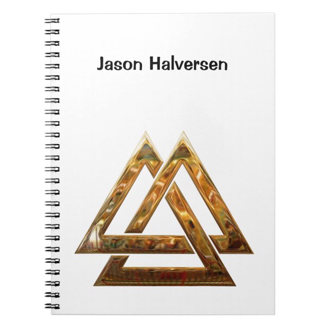 Valknut - gold notebook (Front)