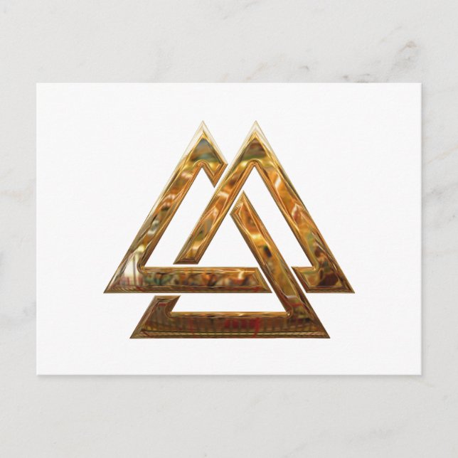 Valknut - Gold Postcard (Front)