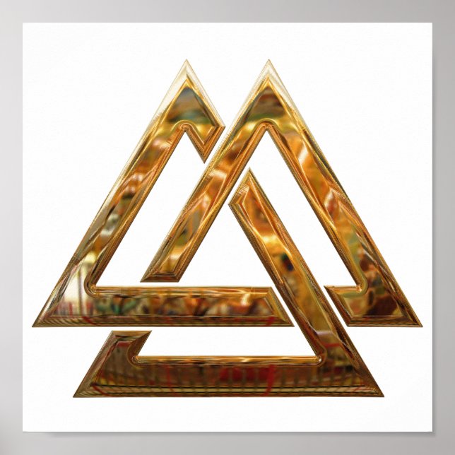 Valknut - gold poster (Front)
