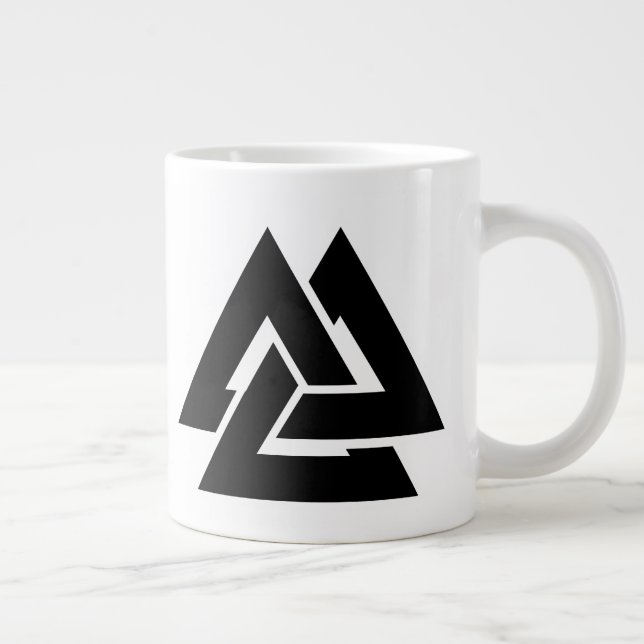  Valknut Large Coffee Mug (Right)