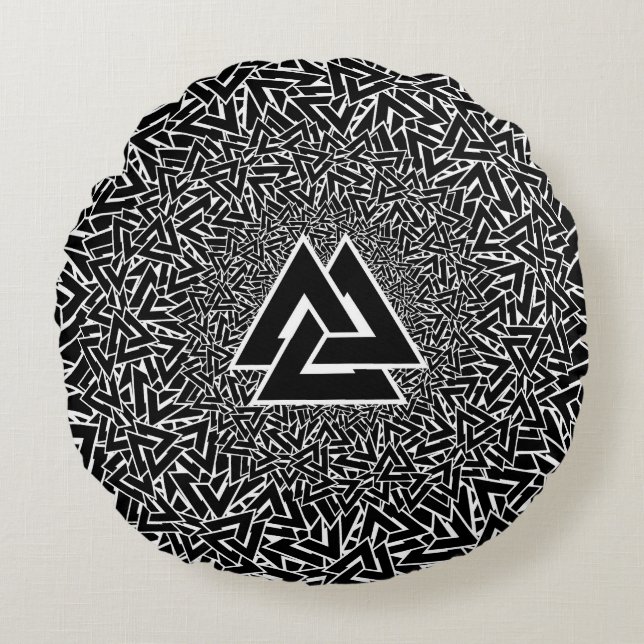 Valknut Round Cushion (Front)