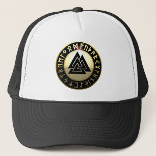 Valknut Rune Shield Trucker Hat