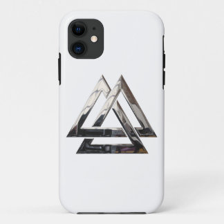Valknut - Silver iPhone 11 Case